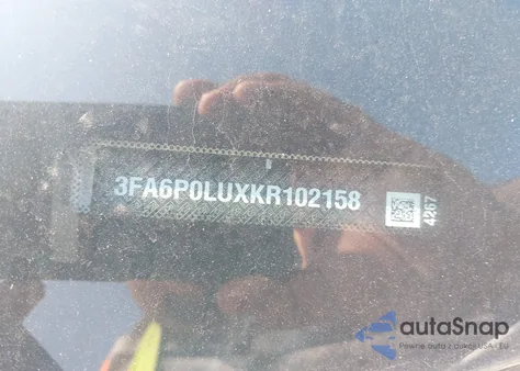 2019 Ford Fusion Hybrid Se from USA, damaged, VIN 3FA6P0LUXKR102158